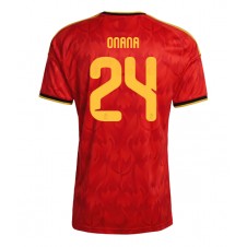 Belgia Amadou Onana #24 Hjemmedrakt VM 2026 Kortermet